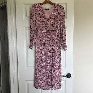 Pink midi dress